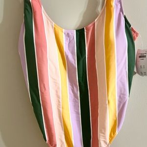Hollister Retro Striped One Piece Swimsuit